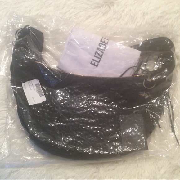 Brand New $550 Elizabeth and James Woven Suede Hobo Bag - Picture 4 of 5